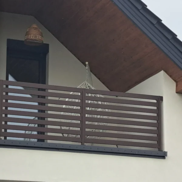 Zdjęcie realizacji balustrady balkonowej