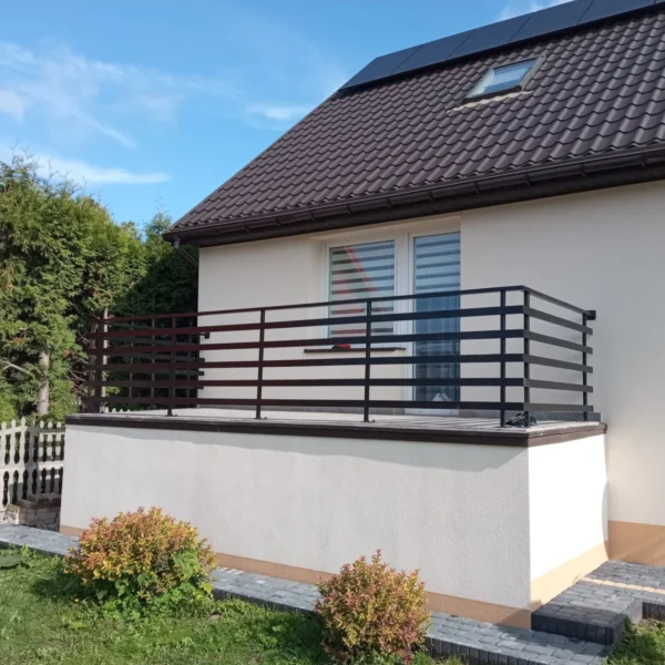 Zdjęcie realizacji balustrady balkonowej