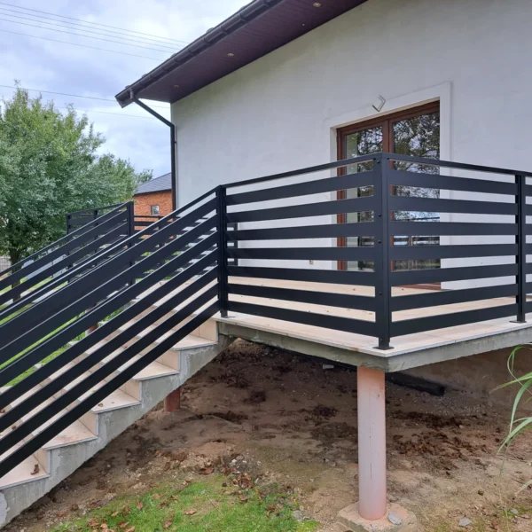 Zdjęcie realizacji balustrady schodowej